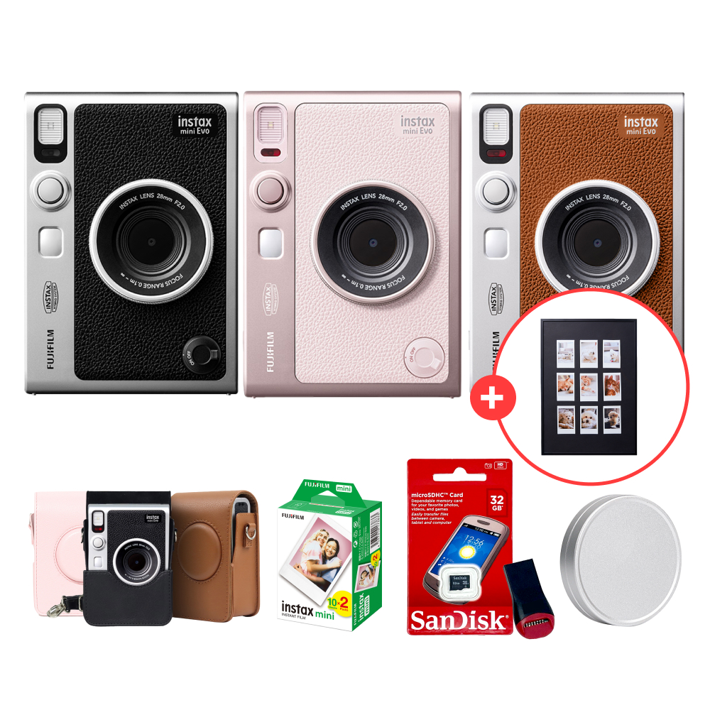 인스탁스 미니에보 EVO 하이브리드 카메라+전용케이스+필름20장+선물SET - 상품 이미지
