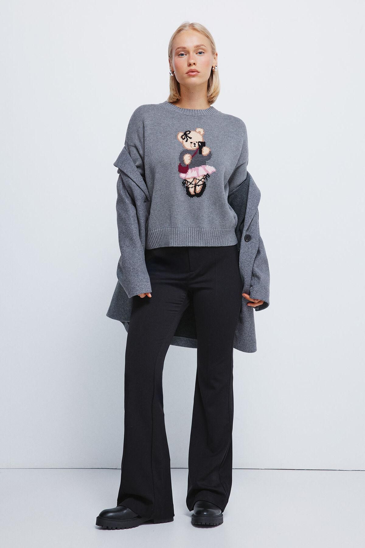 스프링필드 부츠컷 하이웨이스트 테크니컬 팬츠 블랙 6832084 NEGRO - 상세 이미지 2