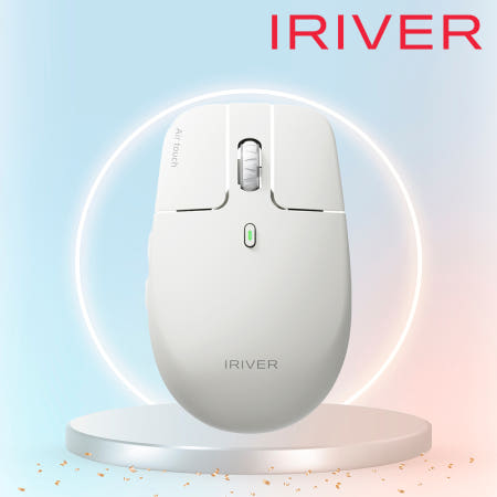 아이리버 Air Light Fit 항균 충전식 멀티페어링 무선 마우스 화이트