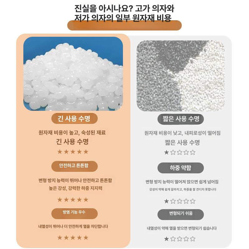 플라스틱 식탁의자 업소용 등받이 카페 식당 가벼운 체어 - 상세 이미지 4