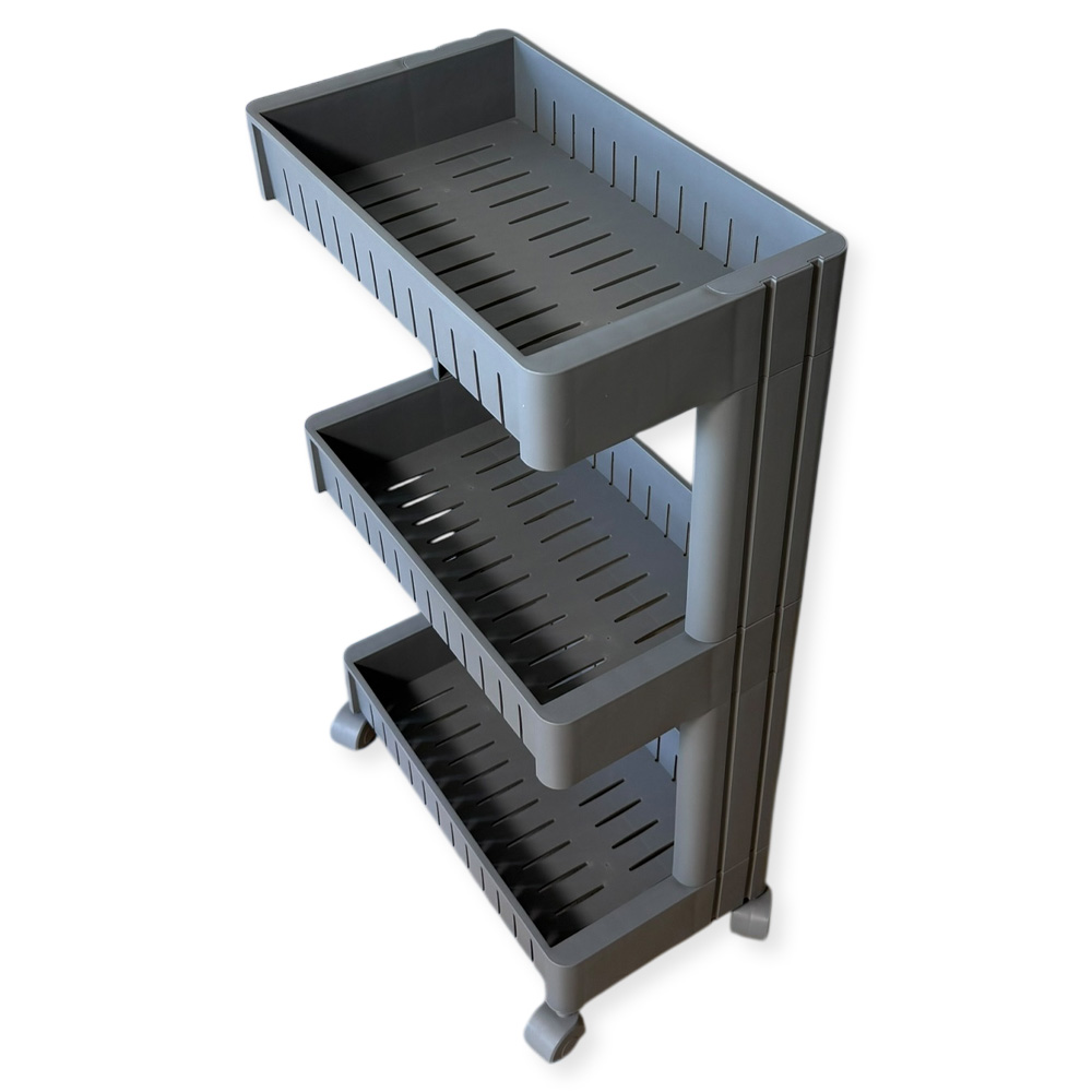 세탁실 정리함 다용도실 옆 틈새 세탁세제 정리선반 3단 중형