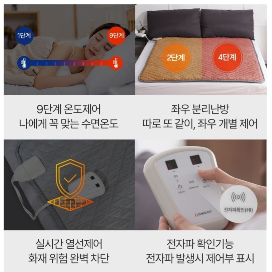 캠핑용탄소매트 1인용 전기장판 침대용 온열매트 싱글 - 상세 이미지 5