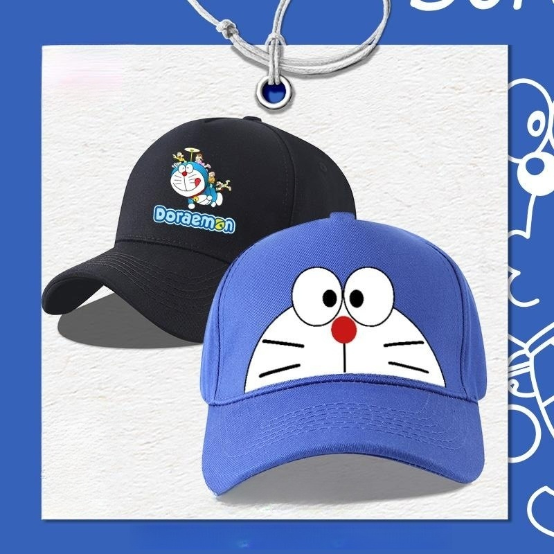 도라에몽 야구 모자 오리 주둥이 캐릭터 캐주얼 올매치 만화 자외선 차단 화이트 1 성인용 - 상세 이미지 2