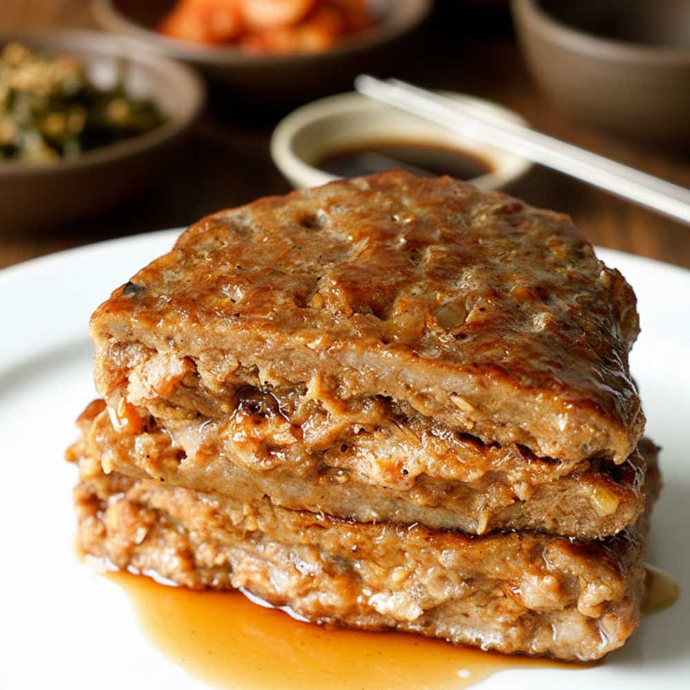 육즙 가득 수제 한돈 떡갈비 500g 5개입 100% 국내산 재료 두툼한 아이 반찬 - 상품 이미지