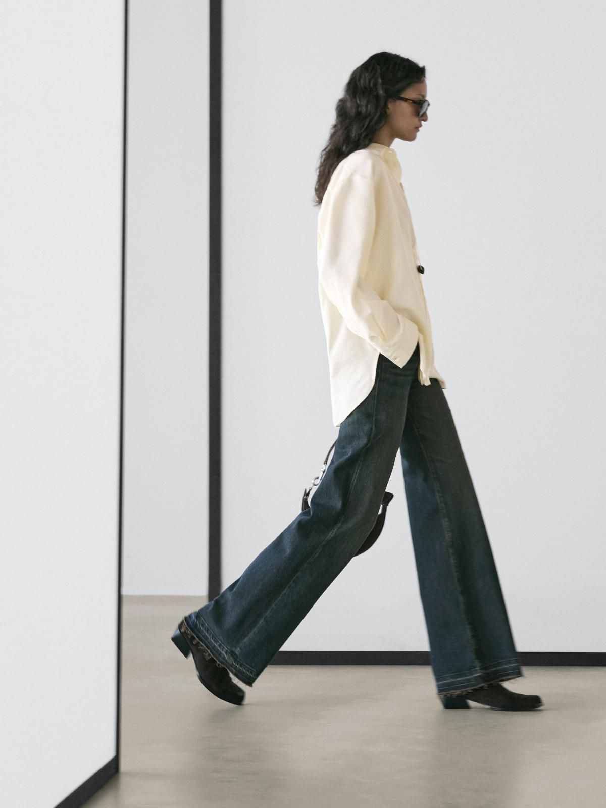 마시모두띠 오버사이즈 아이보리 롱슬리브 셔츠 5106/706 OFF WHITE - 상세 이미지 3
