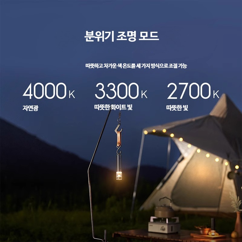 샤오미 휴대용 손전등 다기능 장시간 대용량 배터리 소형 비상 야외 캠핑 비상등 충전식 - 상세 이미지 5