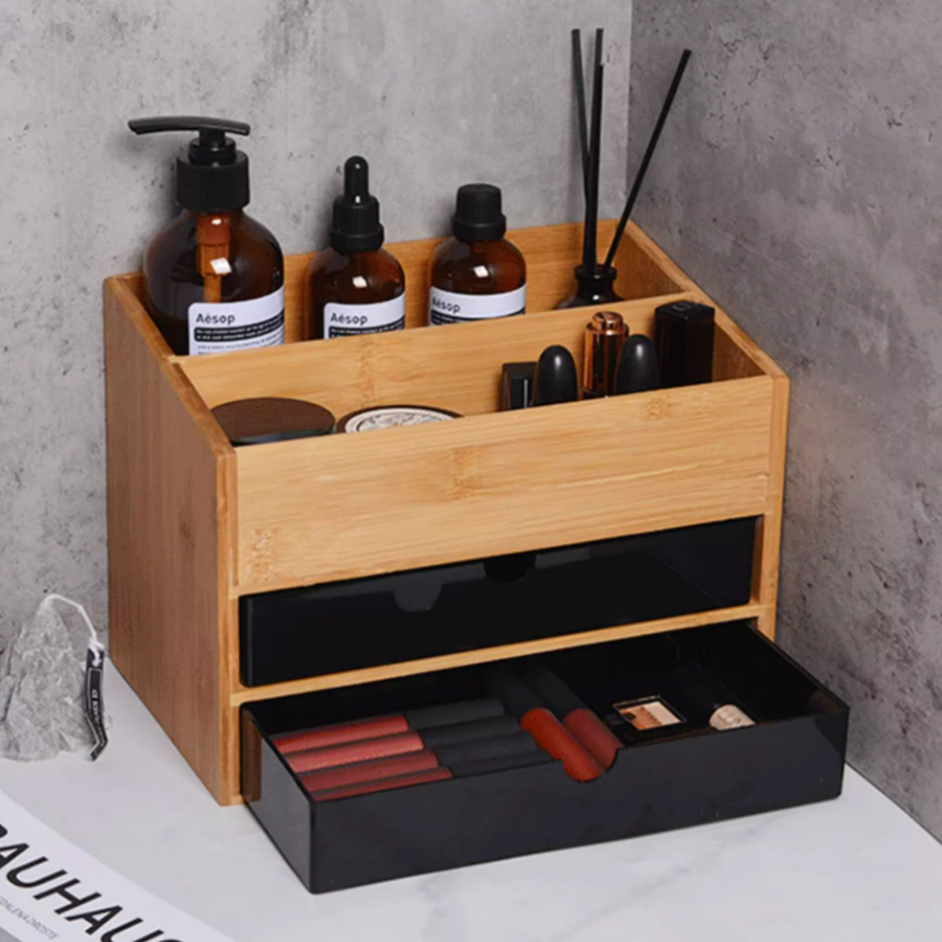 내추럴 큐브 미니 우드 수납함 리빙박스 Natural Cube Storage Box S