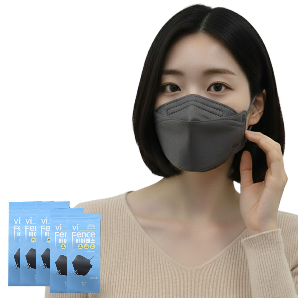 국내 생산 혜원클린 바이펜스 컬러 마스크 8종 성인용, 베이지, 100개 - 상세 이미지 2