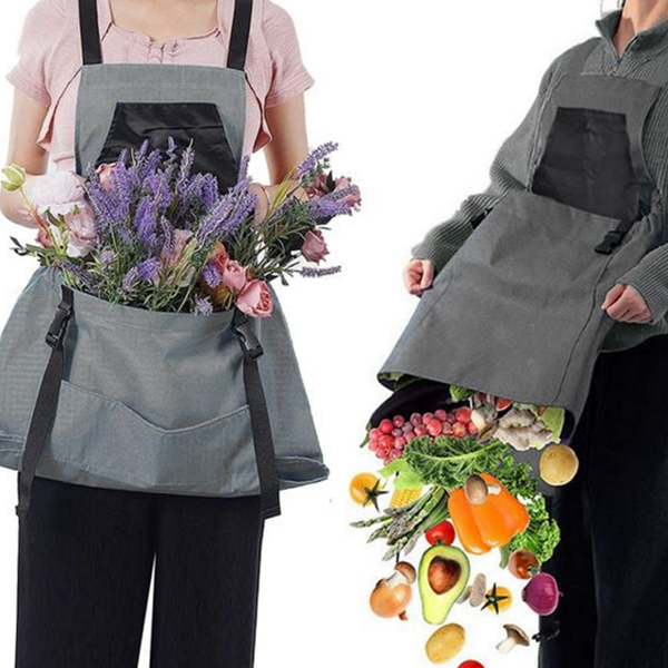 다용도 원예용 앞치마 캥거루 수확용 앞치마 농작물 포켓