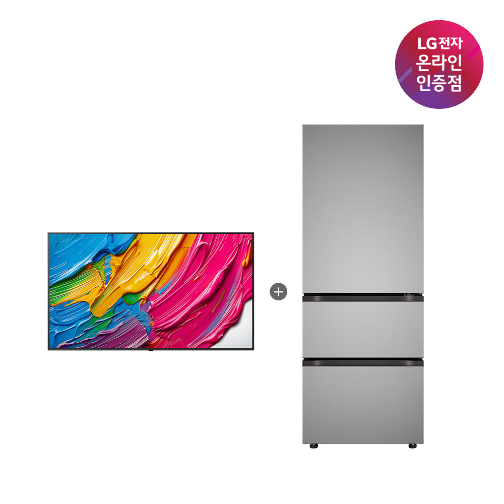 LG QNED AI TV + LG 디오스 오브제컬렉션 김치톡톡 (65QNED75AEA + Z330MPSF11) - 상품 이미지