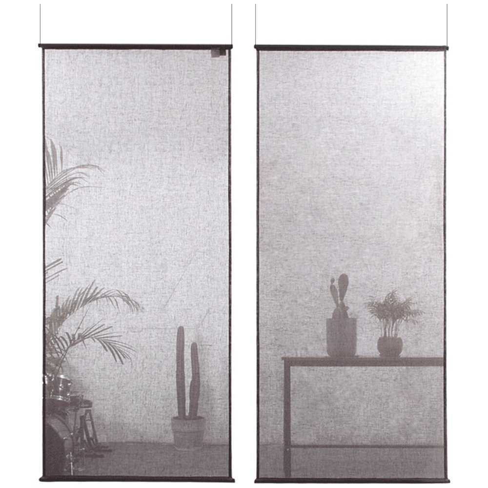 린넨 바란스 커튼 가림막 중문 패브릭 파티션 가리개 45x200cm - 상품 이미지