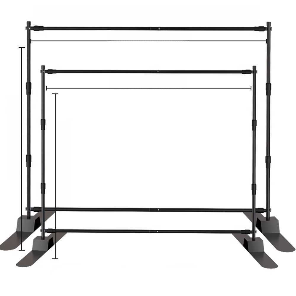 백드롭 스탠드 개인방송 촬영 배경대 조명 구성 장비 2.45x3m+클립 1x1m - 상품 이미지