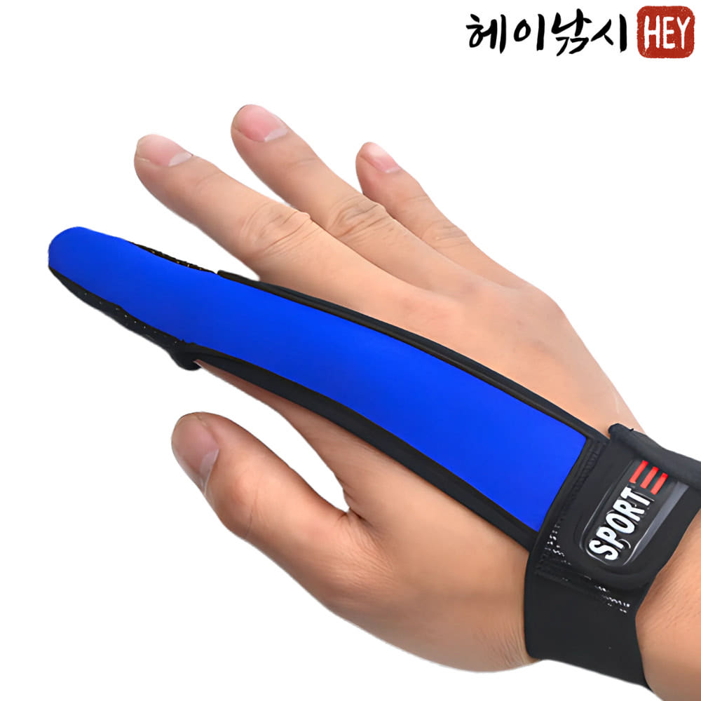 원투낚시 캐스팅장갑 잠수복소재 낚시장갑 핑거글러브 레드, 한손가락 - 상세 이미지 5