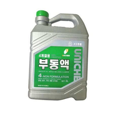 유니켐 부동액 3L 4계절용 냉각부동액 동결방지