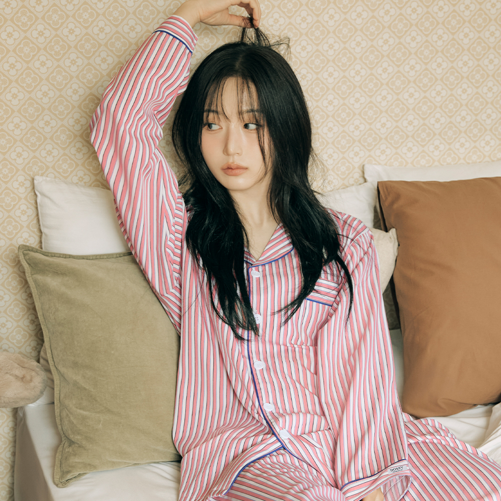 도씨 긴팔 카라 커플 잠옷 세트 홈웨어 28종