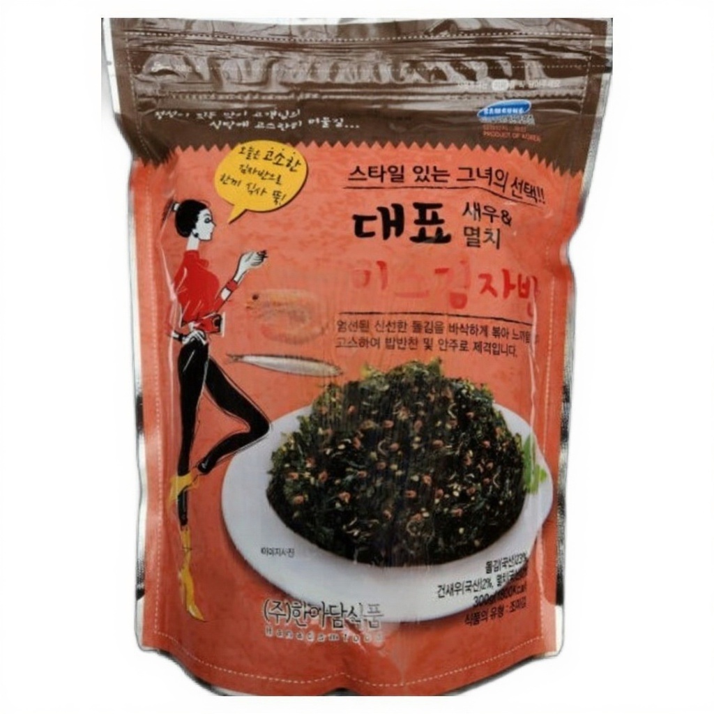대표식품 미스김 멸치+새우 중포장 자반볶음 가정용 식당식자재 도매가 300g, 5개 - 메인 이미지