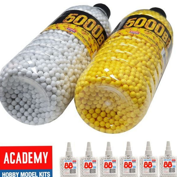 5000발 6mm 비비탄 게임용 대용량 비비탄 서바이벌 총알 탄알 - 메인 이미지