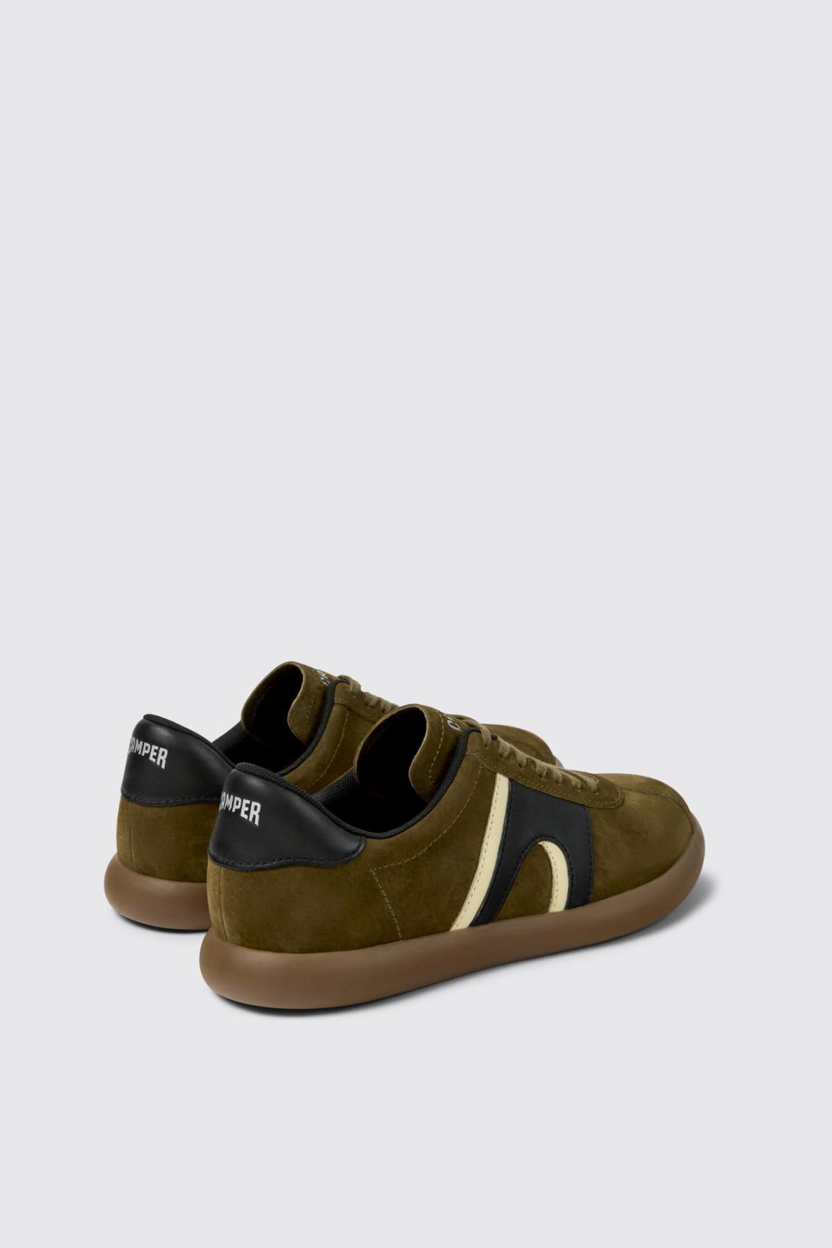 캠퍼 멀티컬러 누벅 레더 스니커즈 Pelotas Soller K100937-026 GREEN - 상세 이미지 3