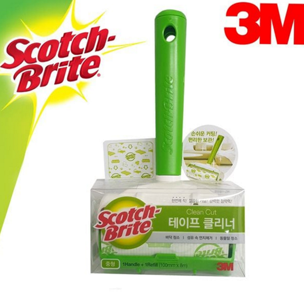 리필형 테이프 클리너 핸들형 청소 테이프 먼지 흡착 - 메인 이미지