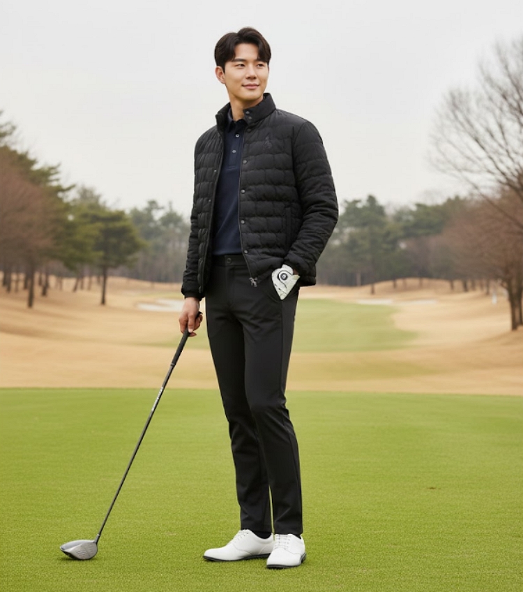 팬텀골프 남성 겨울 남성 디본딩 기모 골프웨어 스윙 바지 - 상세 이미지 2