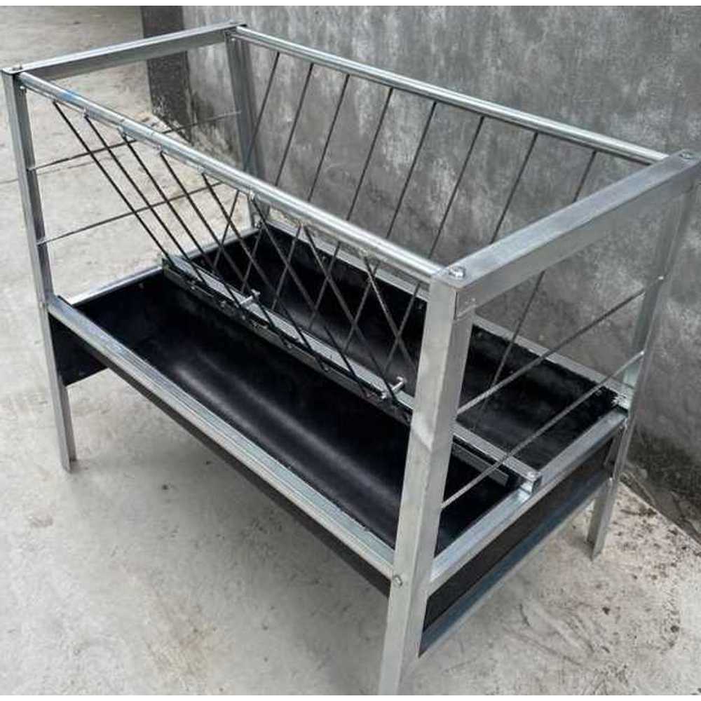 염소 먹이통 철제 양 컨베이어 가죽 바닥 가축 사료통 100cm - 상품 이미지