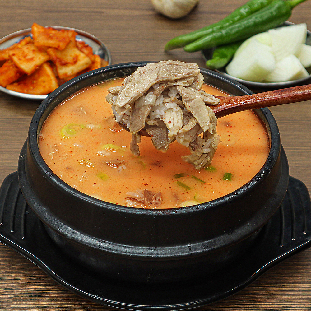 초간편 3분국밥 푸짐한 고기 순대 많은 국밥 순대국 얼큰 순대국밥 캠핑 - 상세 이미지 4