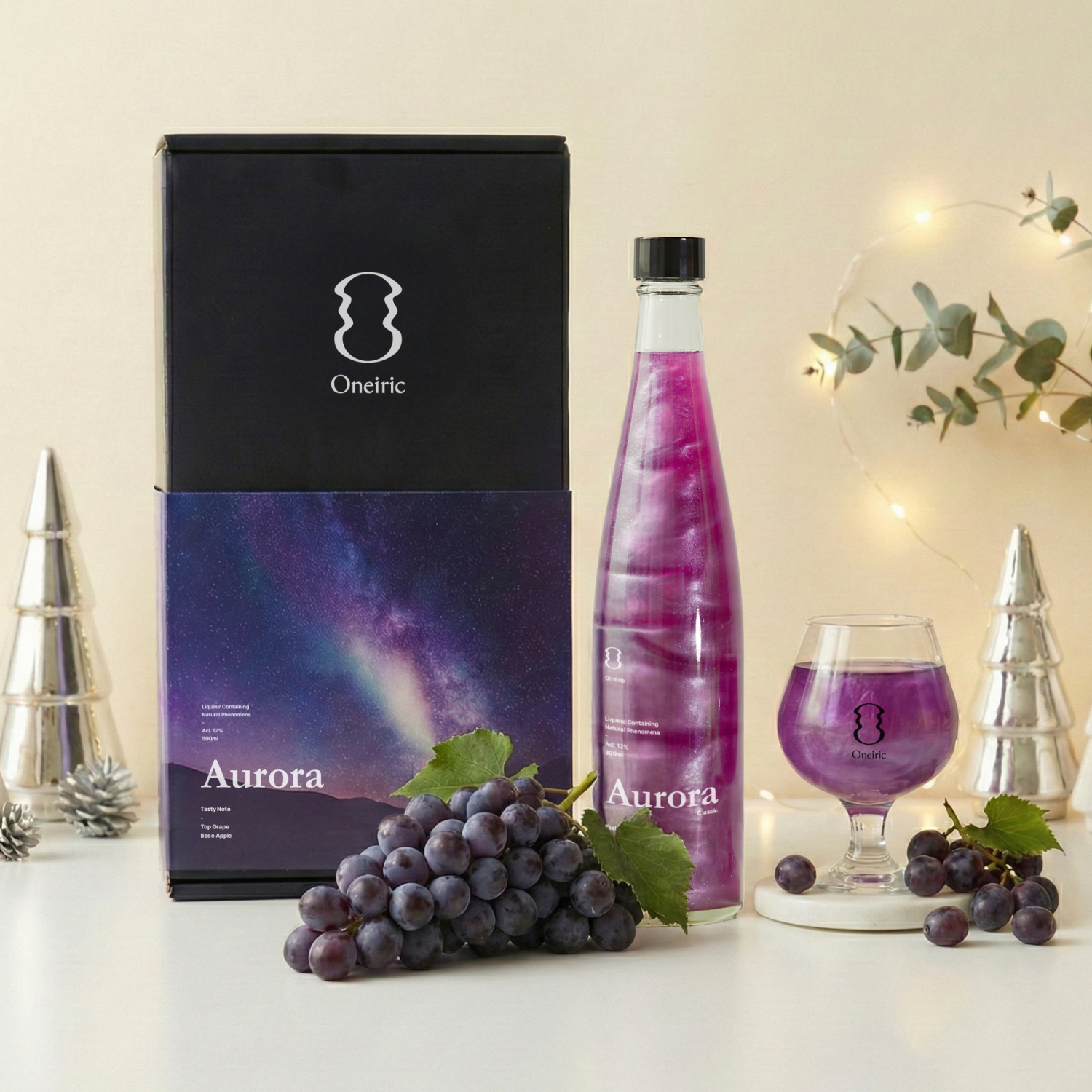 우주술 오로라 한국술 전통주 싱글선물세트 리큐르 칵테일 12도 500ml - 메인 이미지