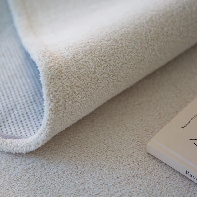 [럭스] 먼지없는 사계절 워셔블 극세사 러그 거실 카페트 단모 대형 크림 150x200