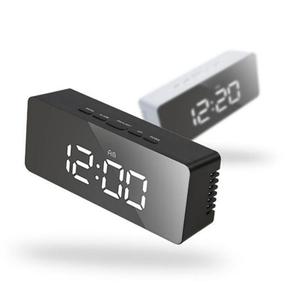 인테리어 led 알람 시계 무소음 디지털 탁상 시계 화장대 테이블 - 메인 이미지