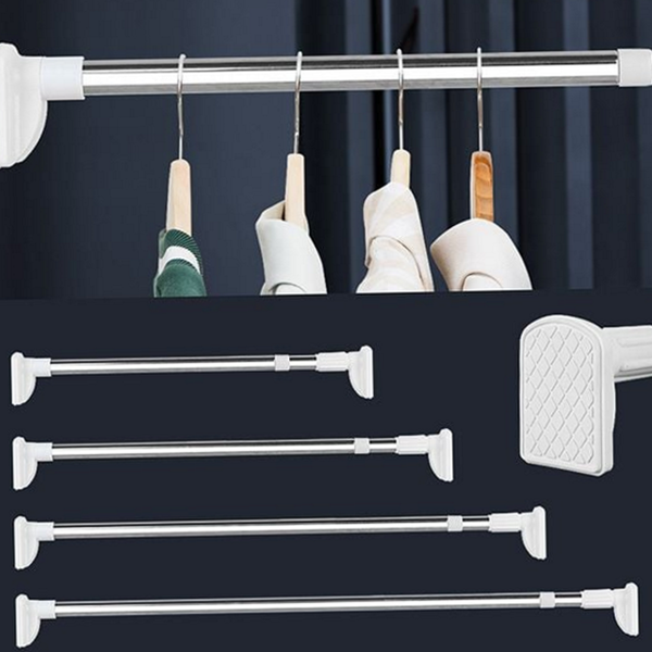 못없이 무타공 커튼 봉 베란다 압축봉 커튼 설치 고정