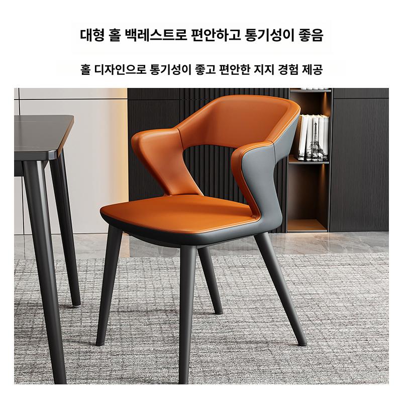 가정용 원목 식탁 의자 등받이 조절 다이닝 체어 거실 카페 의자 - 상세 이미지 4