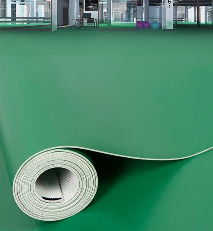 공장바닥매트 pvc 창고 바닥 깔판 작업장 수영장 방수 진녹색 두께1.0mm 2mx5m - 상품 이미지