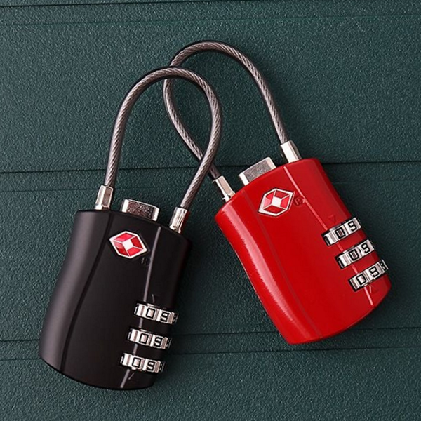 여행용 tsa 비밀 번호 자물쇠 캐리어 tsa 와이어자물쇠 수화물 잠금 - 상품 이미지