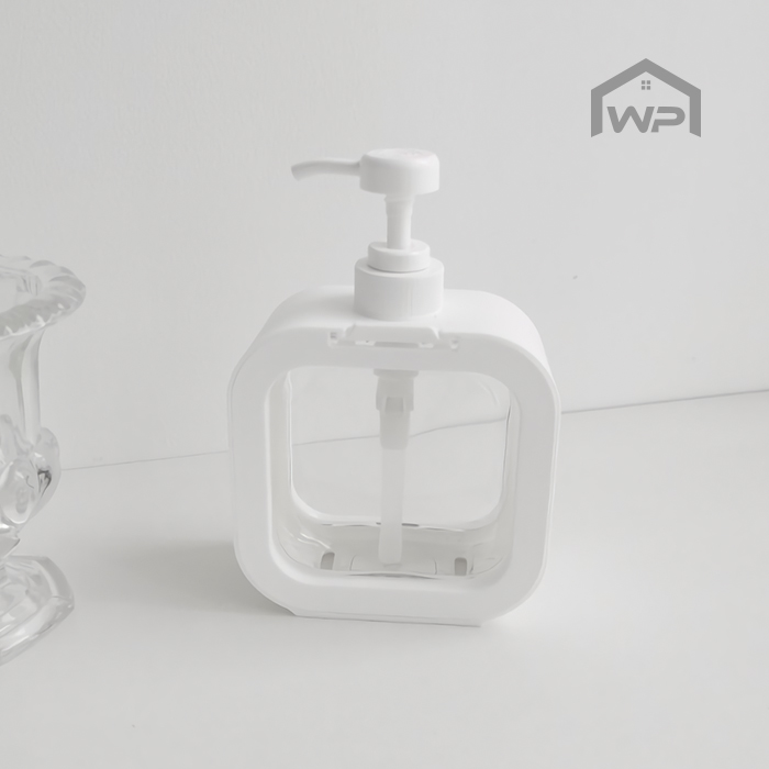 주방세제 욕실 샴푸 리필 용기 디스펜서 500ml, 화이트 - 상품 이미지