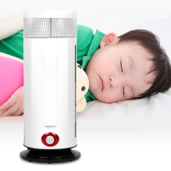 타워형 전기온풍기 가정용 거실용 저소음 소형 온풍팬히터 - 상품 이미지