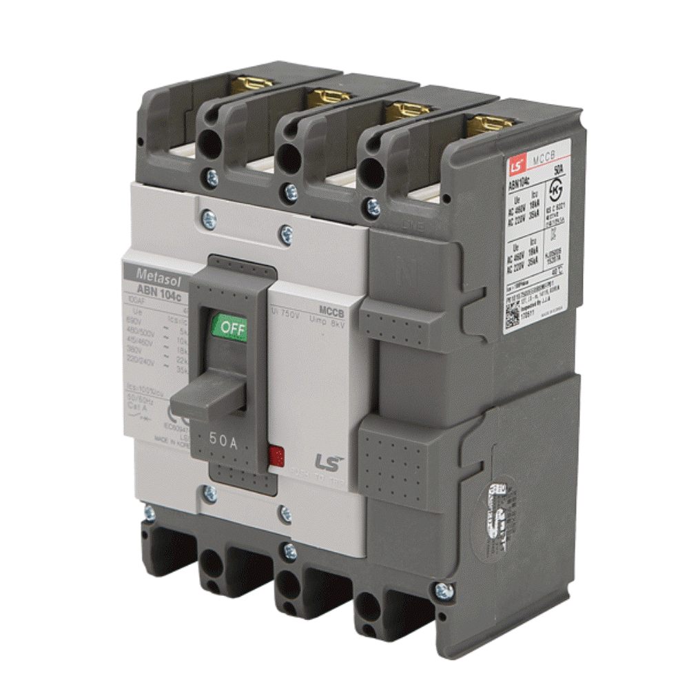 산업용 Metasol MCCB 배선차단기 ABN 104C 50A 4P 35kA LS일렉트릭 - 상세 이미지 2