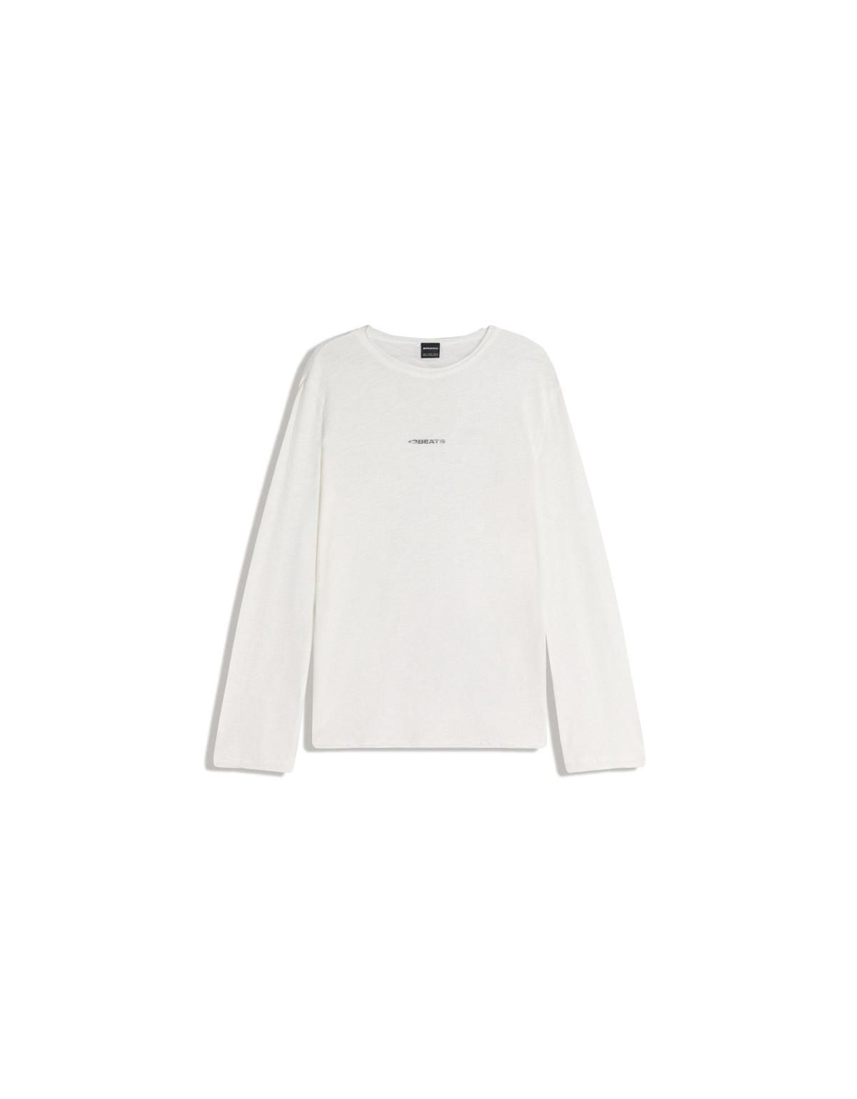 버쉬카 프린트 라운드넥 롱슬리브 티셔츠 화이트 0092/120 WHITE - 상세 이미지 2