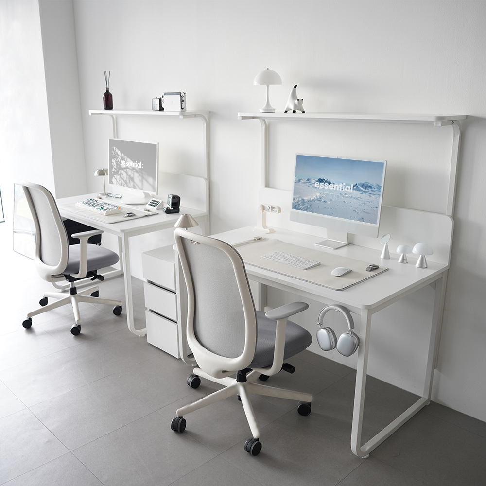 비스커스 브린트 고등학생 철제 선반형 책상 학생 1200