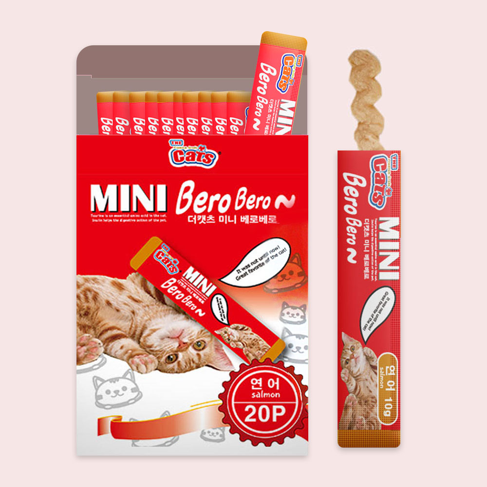 더캣츠 미니 베로베로 20P 연어, 200g, 1개 - 상품 이미지