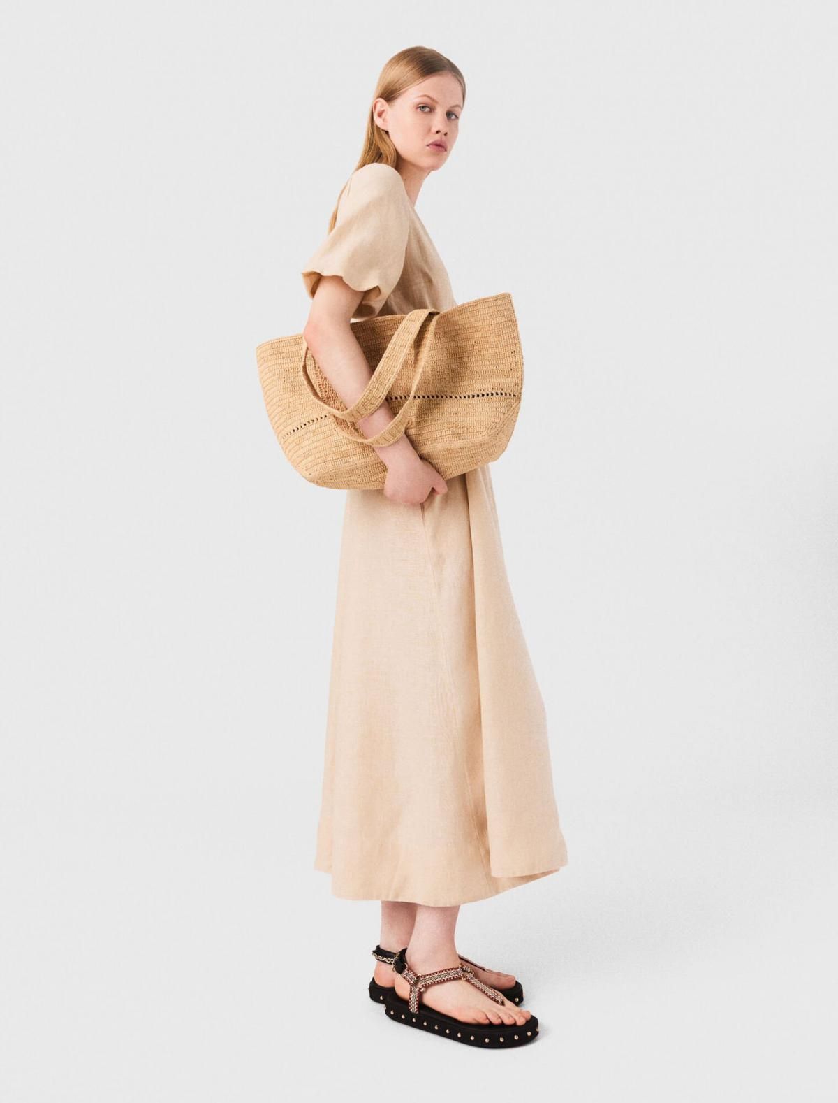 마쥬 핸드메이드 내추럴 라탄 쇼퍼백 3661601953897 BEIGE - 상세 이미지 2