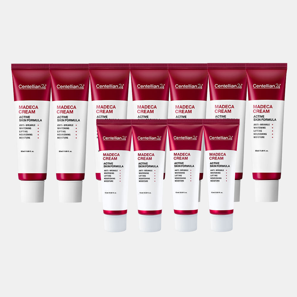 [쟁이기구성] 동국제약 센텔리안24 마데카크림 액티브 스킨 포뮬러 50ml x 7개+15ml x 4개 / 병풀크림 시카 테카 주름개선 수분 보습 기미완화 안티에이징 탄력에 도움 대표 이미지