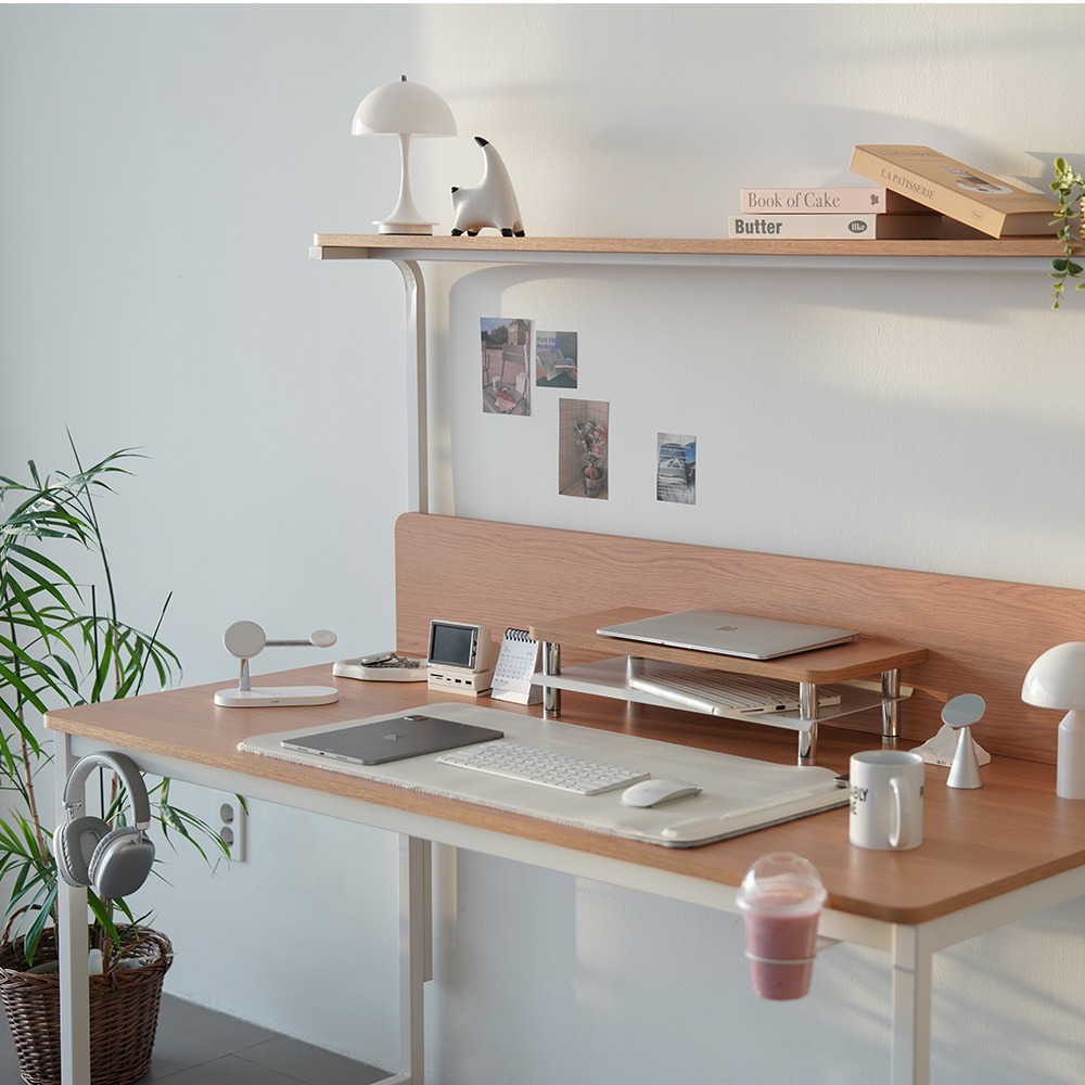 비스커스 브린트 고등학생 철제 선반형 책상 학생 1200