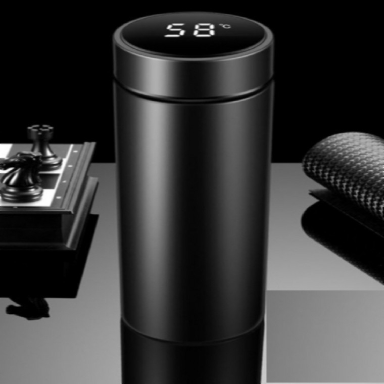 LED 온도계 텀블러 물병 보온병 460ml 결로방지 - 메인 이미지
