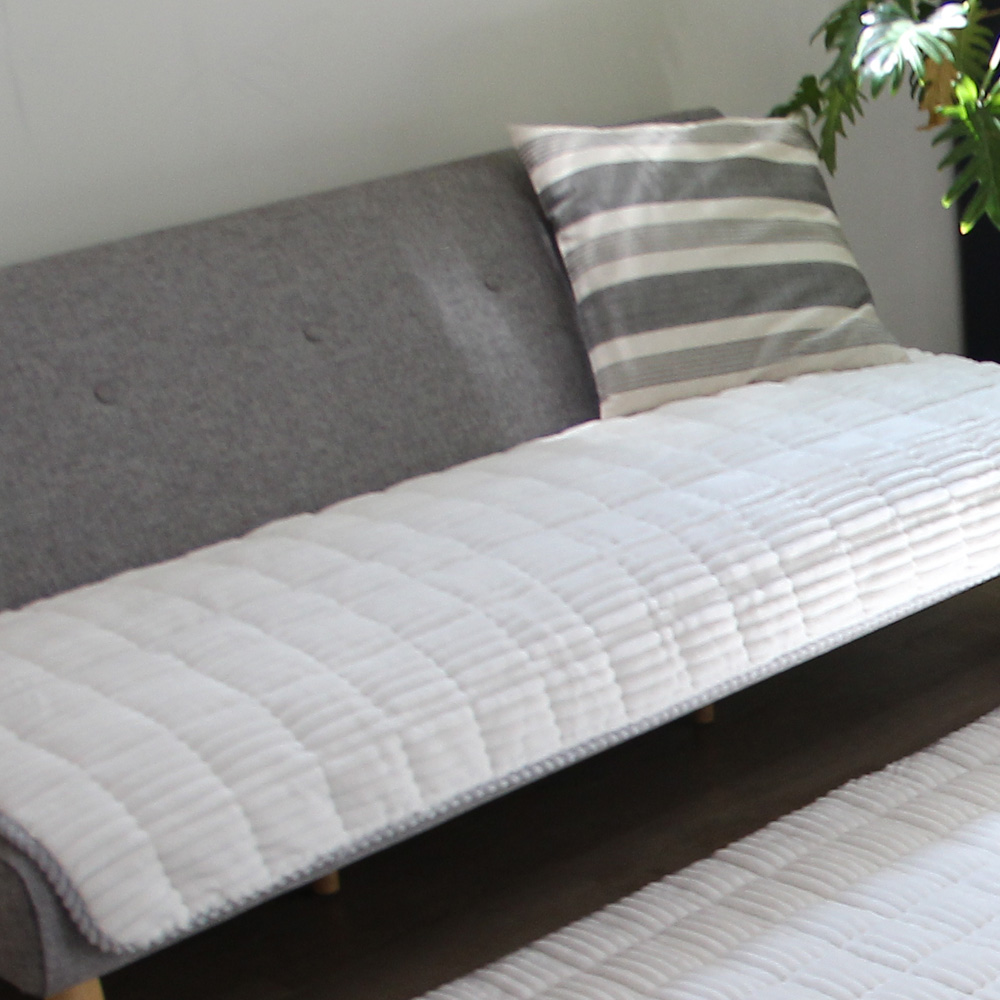 두툼한 극세사 드림 쿠션패치 거실러그 겨울용 퍼플, 슈퍼싱글 110x200cm