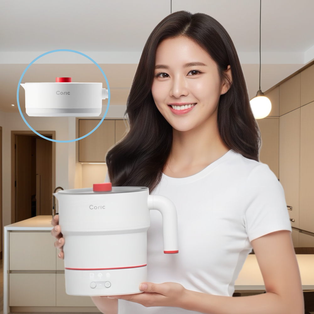 접이식 멀티 쿠커 전기 포트 스마트 여행용 휴대용 차박 미니 전기냄비 제품 이미지