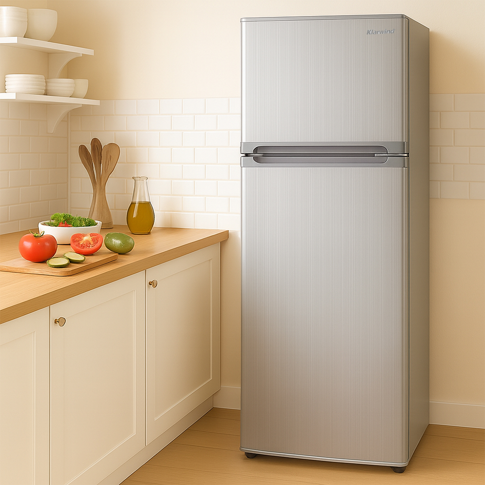 CRK 2도어 일반냉장고 155L 실버 KRDT155VEH1