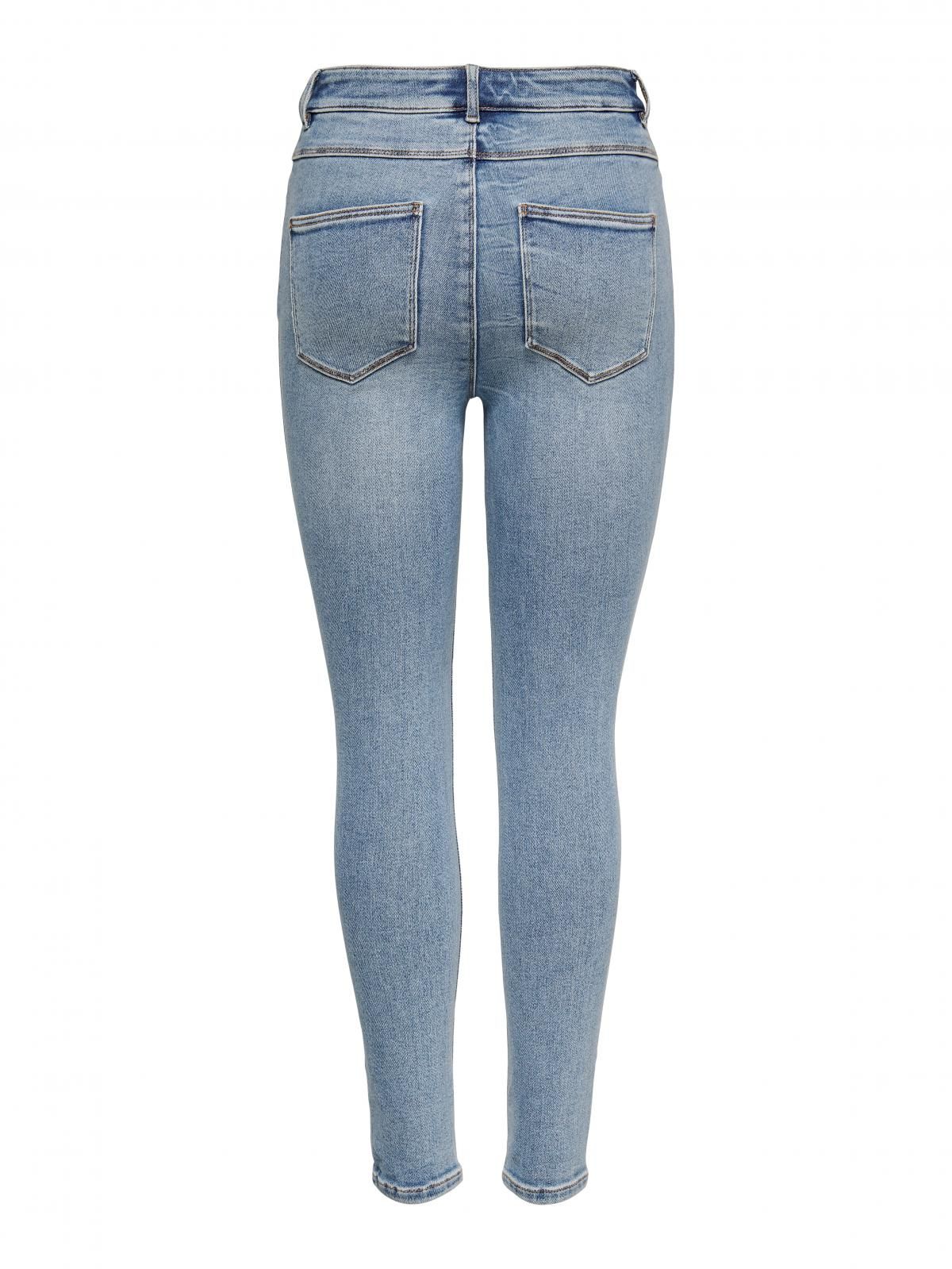 온리 하이웨이스트 스키니핏 데님 청바지 15369342_2116 BLUE / LIGHT BLUE DENIM - 상세 이미지 4