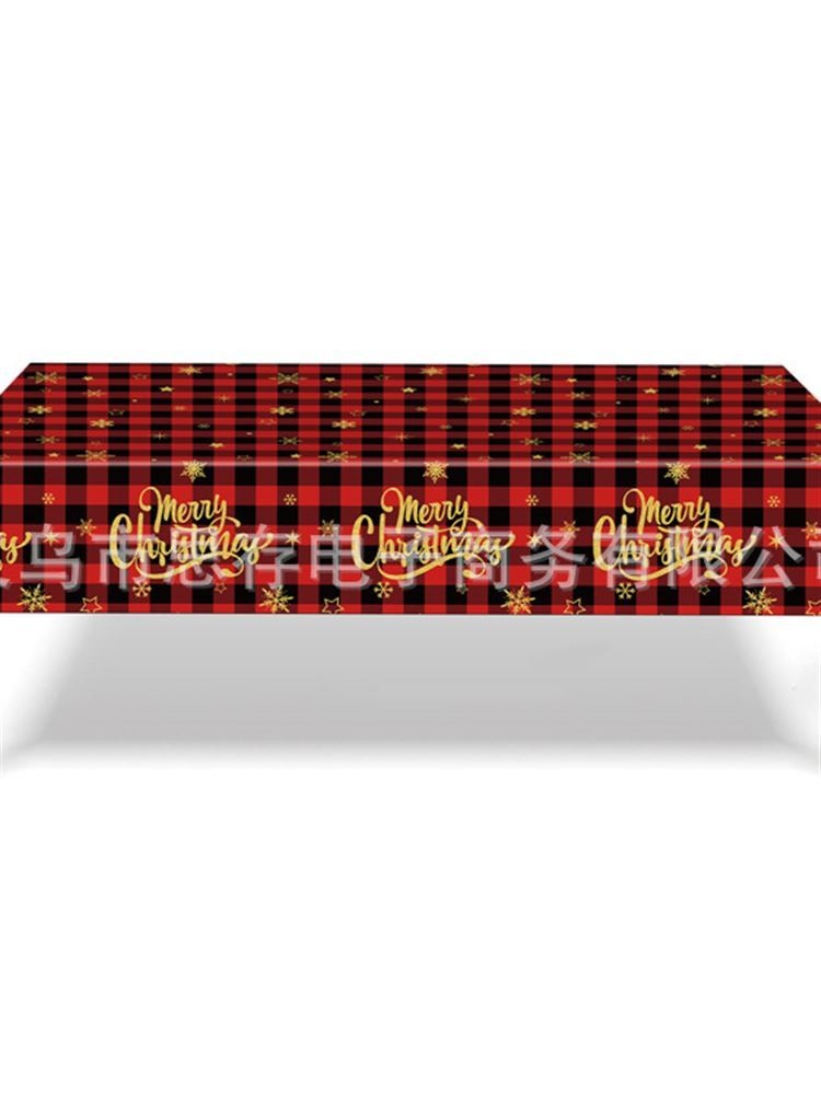 크리스마스 식탁보 파티 테이블커버 테마 일회용 테이블보 홈파티 테이블보 트리 108x180 - 상세 이미지 3