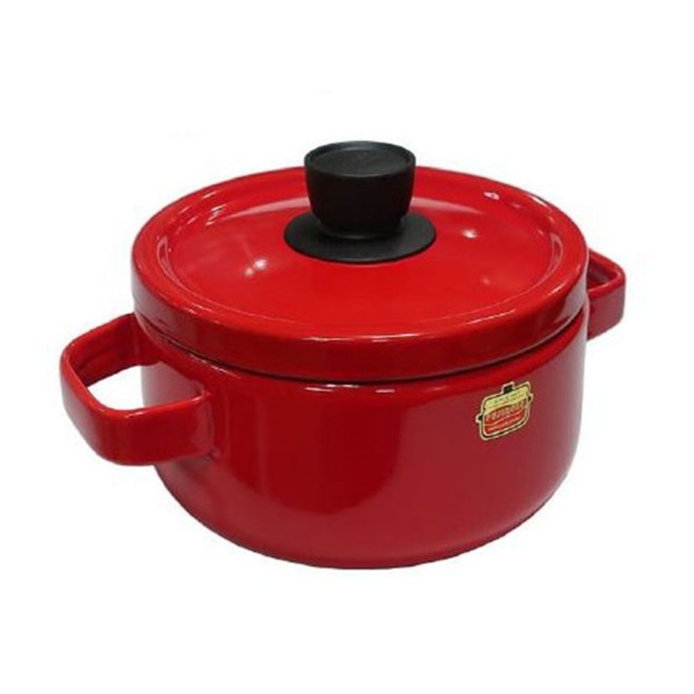 후지호로 인덕션 냄비 찌개 라면 법랑 냄비 양수 20CM - 메인 이미지