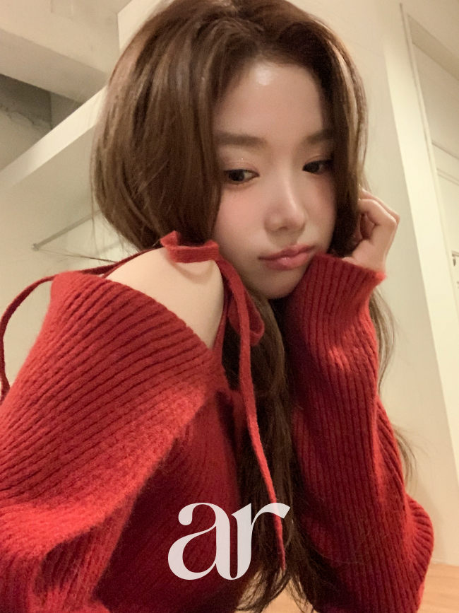 [울함유] 언발 카라 원숄더 리본 골지 울 니트 nt5329 - 상세 이미지 3